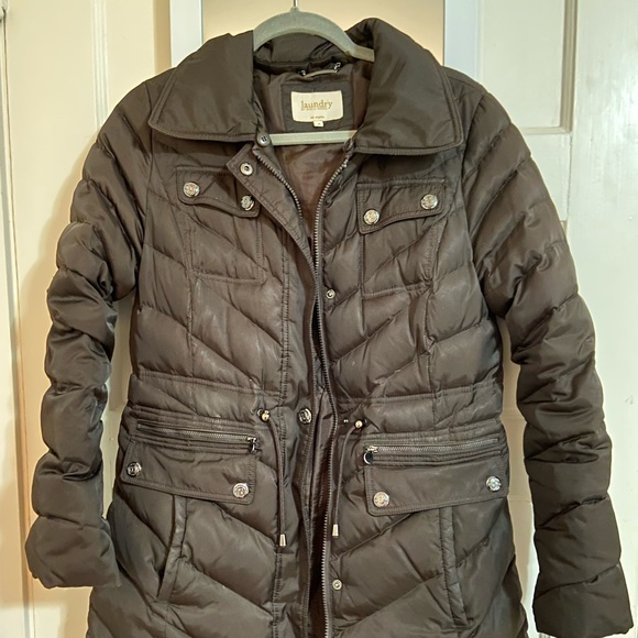 Laundry by Shelli Segal Faux Fur Down Puffer Jacket - Picture 2 of 5